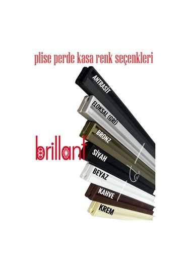 Plise Perde Brillant Marka 14 Renk Seçeeği 1. Kalite Beyaz