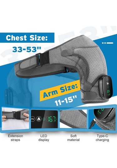 Willowhaven Gri Kablosuz Isıtmalı Masaj Pedi Ve Titreşimli Masaj Aleti Gri