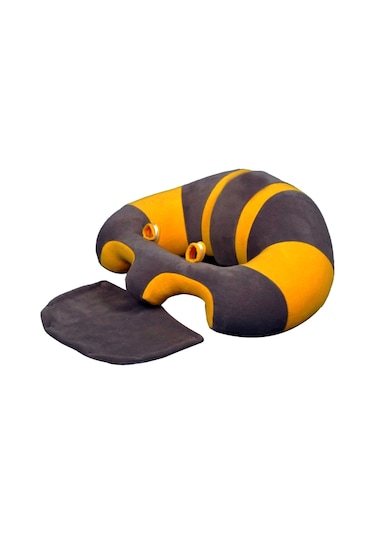 Bebek Yatmaz Destek Oturma Minderi - Gri Sarı