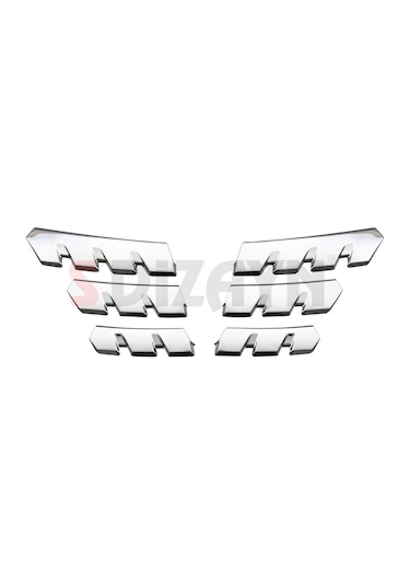 S-Dizayn Renault Clio 5 Krom Ön Alt Panjur 6 Prç. 2019 ve Üzeri