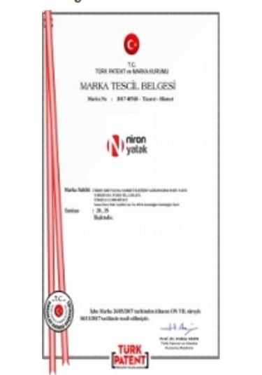 Nironyatak Tek Kişilik 90X190 Cm Lüks Ortopedik Bamboo Yatak