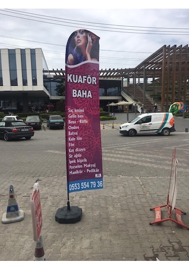 Özel Logolu Yelken Plaj Bayrağı