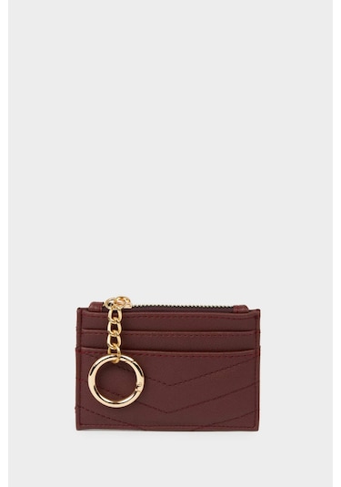 Defacto Kadın Suni Deri Kartlık G5206axnsbr2 Bordo-br2