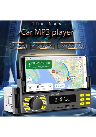 Teltree Araç Bt Oynatıcı, Uzak Kumanda İle Uçaklı Telefon Tutucu, Fm Radyo, Mp3/flac Destekli, Ses Asistanı, Uygulama İle Araç Bulma, Renkli Işık, Siyah