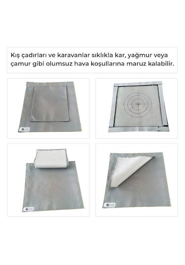 Kamp Çadırı Soba Baca Çıkışı Tek Katlı 30 x 30 CM