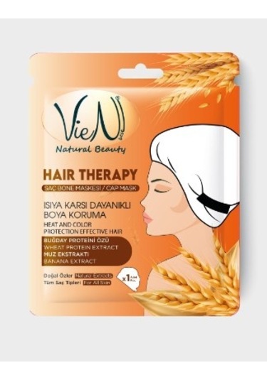 Vien Saç Bone Maskesi Isıya Karşı Dayanıklı Boya Koruma Turuncu