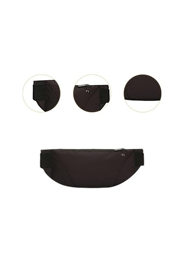 Pazly Bel Paketi Çantası Siyah Telefon Tutucu Alışveriş Çantası Siyah