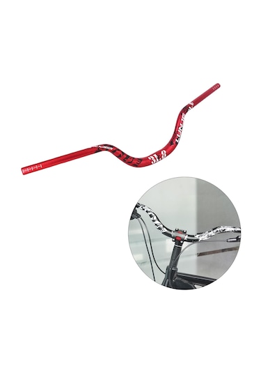 Suntek Dağ Bisikleti Gidon Dh Bisiklet 31.8mm Kırmızı-780mm Kırmızı 780mm Çok Renkli