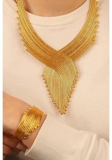 Çgkmücevherat Kalze Dorikalı Altın Kolye Klzdrklkly12 Gold