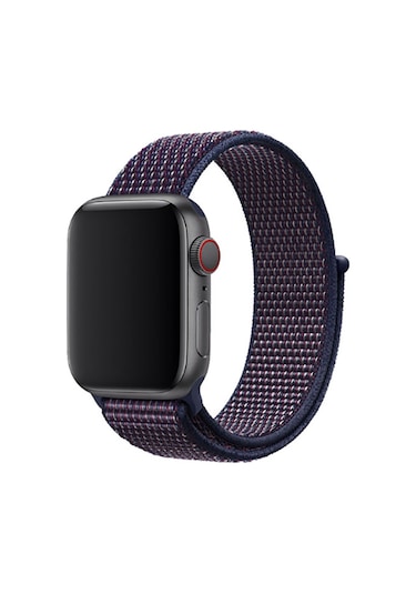 Mobilteam Watch 44mm Uyumlu Krd-03 Hasır Kordon-25-ındigo