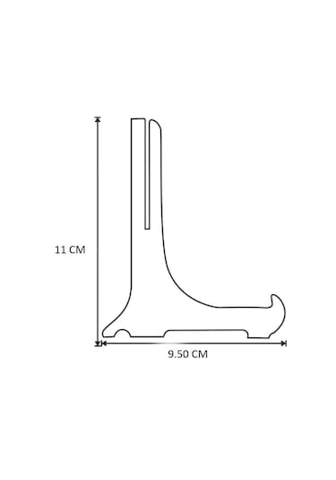 Alshop Çerçeve Tabak Teşhir Ayağı Stand Ahşap Stand 9.5cmx11cm