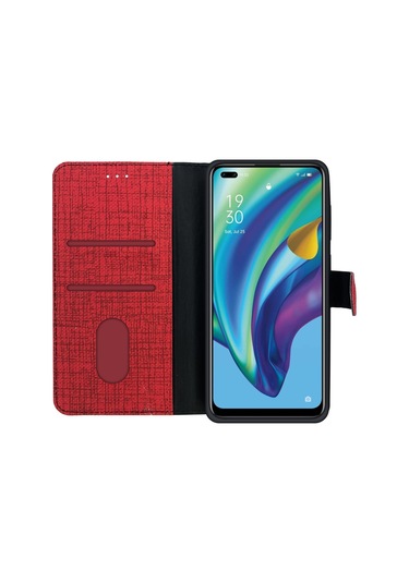 Oppo Reno4 Lite Kilif Fitcase Fabric Kapakli Cüzdanli 514449249