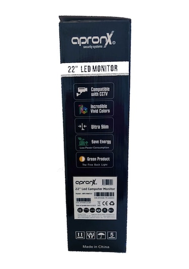 Apronx Apx-nws22 22" Led 1080p Vga+hdmi+ses Monitor