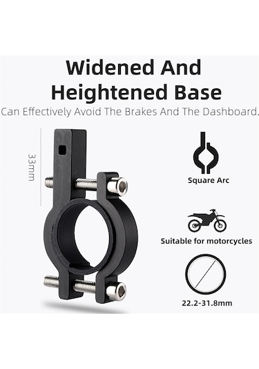 West Bıkıng Yp0715066 Bisiklet Gidon Montaj Telefon Tutucu Alüminyum Alaşımlı Bisiklet Cep Telefonu Braketi - Siyah / Yeşil