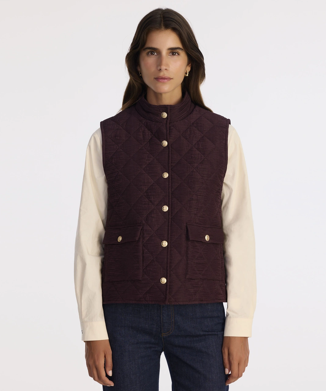 Yargıcı Regular Dik Yaka Yelek 25kkyl6006x 016 Bordo