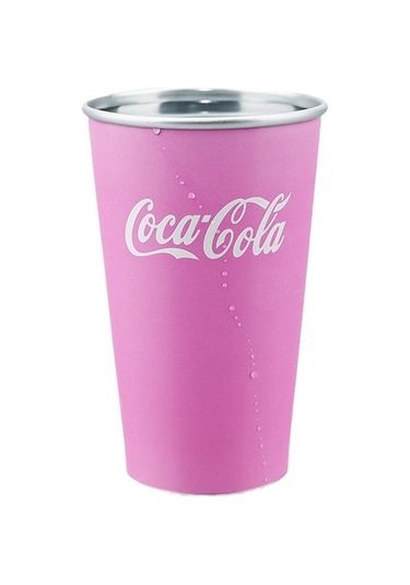 Lyon Alüminyum Renk Deştiren Bardak Dışmekan Taşına El Üminyum Bardak Pembe Pembe