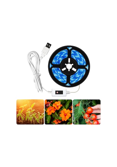 Sones 3m Su Geçirmez Bitki Büyüme Lambası Led Işık Şeridi El Süpürme Kısılabilir Tam Spektral Bitki Dolgu Işığı