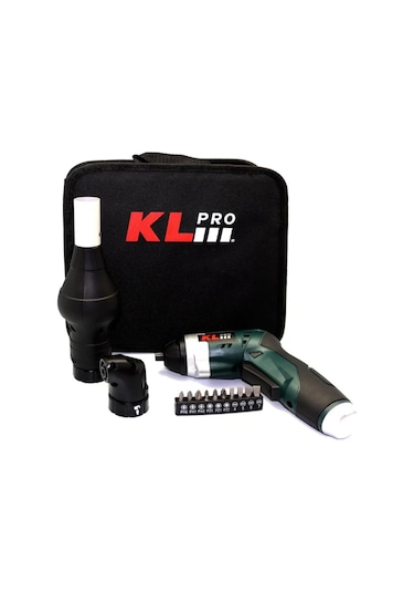 Klpro KLNM3413 3.6 V Li-Ion Şarjlı Tornavida + Köşe Adaptörü