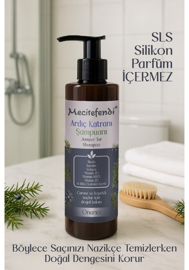 Mecitefendi Biotin Keratin ve Kolajen İçerikli Ardıç Katranı Şampuanı 150 ML