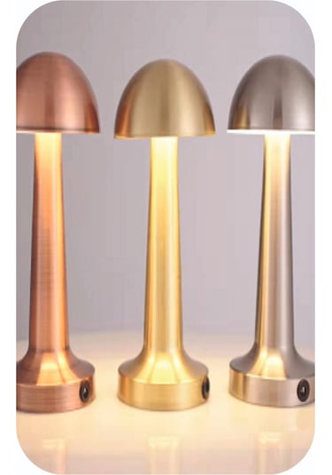 MASA LAMBASI ŞARJLI-DİMLENEBİLİR 3 FONKSİYON GOLD HS-8107G