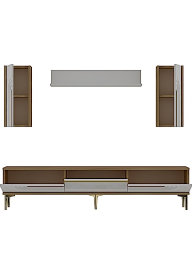 Tvr1803dbg - Meyra Tvr180 Ünitesi Takım Safirmeşe-beyaz-gold 180cm Safirmeşe-beyaz-gold