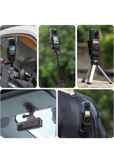 Hombey Sunnylife Insta360 X4 İçin Dikey-yatay Çekim Dönüştürücü L Tipi Braket Manyetik Adaptörlü Genişletme Aksesuarı X4-zj826