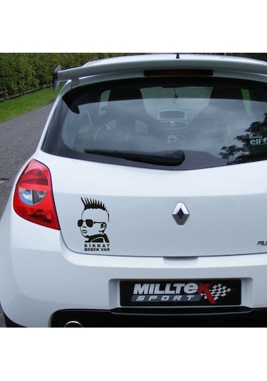 Dikkat Bebek Var Yazısı Araba Sticker