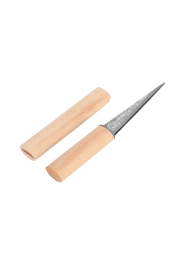 Geeroyoo Bar Ve Restoranlar İçin Ahşap Saplı Halka Buz Kesici Bıçağı - Dayanıklı Yüksek Karbon Çelik Bıçak Ve Koruyucu Kılıf Diğer