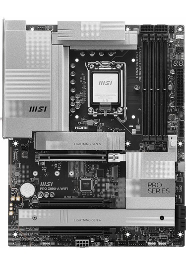 Msı Pro Z890-a Wifi Ddr5 9200mhz Oc M.2 Hdmı/usb-c Pcıe 5.0 1851p Atx Anakart