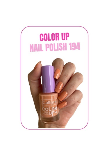 Callista Color Up Nail Polish Oje 194 Peach & Nude - Nude