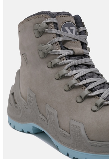 Vaneda 1240 V-clutch Pro Mid Nubuk Kadın Bot Buz Gri Buz Mavi