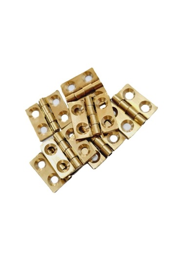 Pirinç Mini Yaprak Menteşe 20x20x18 Mm 2 Cm Mini Kapak Menteşesi / 5 Adet
