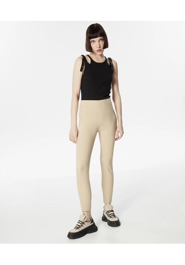 Skınny Fit Pantolon-bej Naturel
