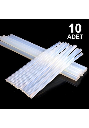 10 Adet, Ince Silikon, Sıcak Silikon, 7 Mm, Şeffaf Mum Silikon,