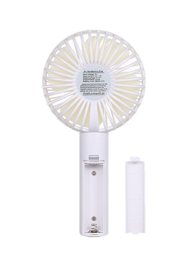 Fortunelane Usb Şarjlı Taşınabilir Masaüstü Fan, Elde Kullanım İçin Temiz, Hız Ayarlı, Beyaz