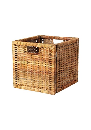 Rattan Sepet Kutu Düzenleyici Ikea 32x35x32 Cm 1 Adet Rattan Renk