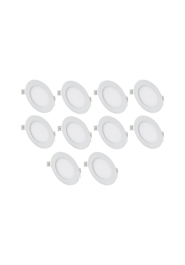 Cata Ct-5145 10 Adet 6w Slim Led Panel Armatür Alüminyum Kasa Beyaz