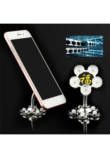 Lemestar Araç Telefon Tutucu - Çift Taraflı Emici Vantuzlu, Tek Elle Kullanım Kolaylığı 6 Renk Seçeneği