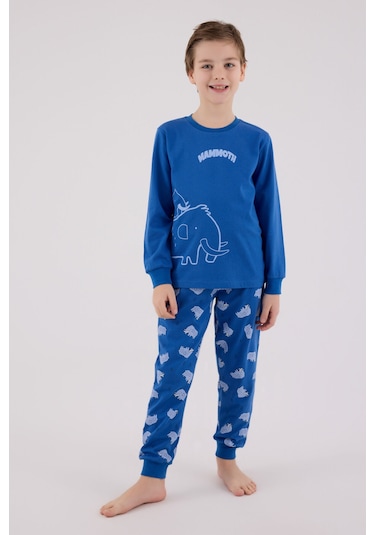 Rolypoly Erkek Çocuk Mavi Pijama Takımı Rp3666-c-v2