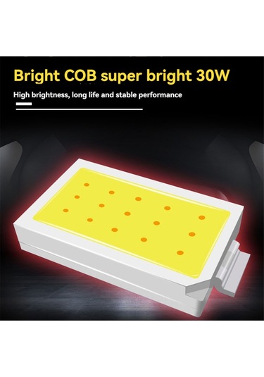 Led El Feneri Taşınabilir El Feneri Cob Mıknatıslı Çalışma Işığı Sarı Ve Siyah Sarı - Siyah