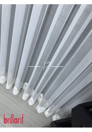 Tül Perde Brillant Marka Tt Zemin Etek İşleme Nil Desen Çok Renkli