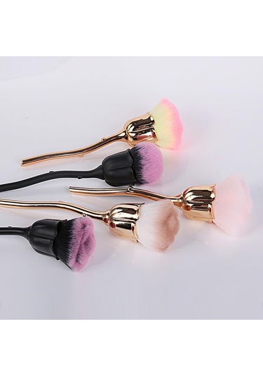 Gül Pudra Fırçası, Tırnak Fırçası, Allık Fırçası, Makyaj Sabitleme Ve Rötuş Fırçası, Kabarık Pudra Fırçası, Kontür Fırçası, Kapatıcı Fırçası, Kadınlara Hediye, Popüler Makyaj Aksesuarları, Pinkpink