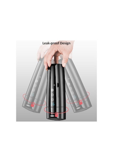 12v/24v Araba Isıtma Kupası, 400ml Paslanmaz Çelik Isıtmalı Seyahat Kupası Araba Akıllı Sıcaklık Kontrolü Elektrikli Su Isıtıcısı Kahve Çay