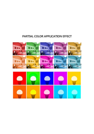 Yaleker E27 Rgb+ Beyaz Led Ampul 18w/a70: Uzaktan Kumanda, Işıklık Ayarı, Renk Değiştirme Ve Hafıza Özelliği Diğer