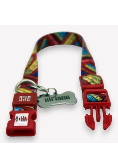 Caramelos İsimli, Yavru Ve Küçük Irk Köpek Tasması, 1,5 Cm Klm-md