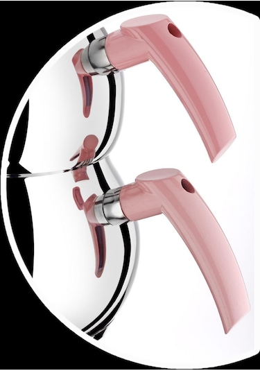 Viola Mini Küre Paslanmaz Çelik Çaydanlık 0,8 Litre-1,2 Litre Pembe