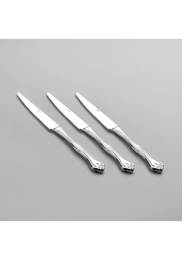 Nehir Lalezar Sade 12 Kişilik 72 Parça Kutulu Çatal Kaşık Bıçak Takımı Gümüş