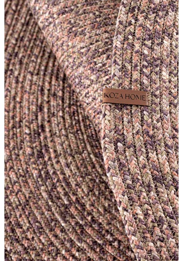 Cesta El Yapımı Örgü Mor Kilim 80x120 4026 Mor