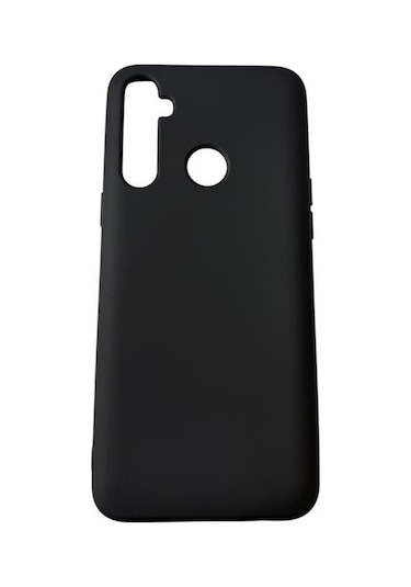 Realme C3 İle Uyumlu Cappy Silikon Kılıf Siyah Siyah