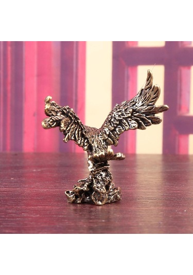 Suntek Kartal Heykelciği Koleksiyon Hediye El Sanatları Antika 4,7x6 Cm